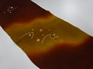 大特価品　未使用品　正絹　丹後ちりめん　刺繍　帯揚げ